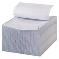 niceday Kettingpapier Endless A4+ Geperforeerd 56/53/57 g/m² 24 x 30,5 cm Wit 600 Vellen