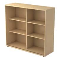 Hammerbacher Matrix Schuifdeurenkast Gemelamineerde spaanplaat 2 Planken 1.200 x 400 x 1.100 mm Ahorn Bruin