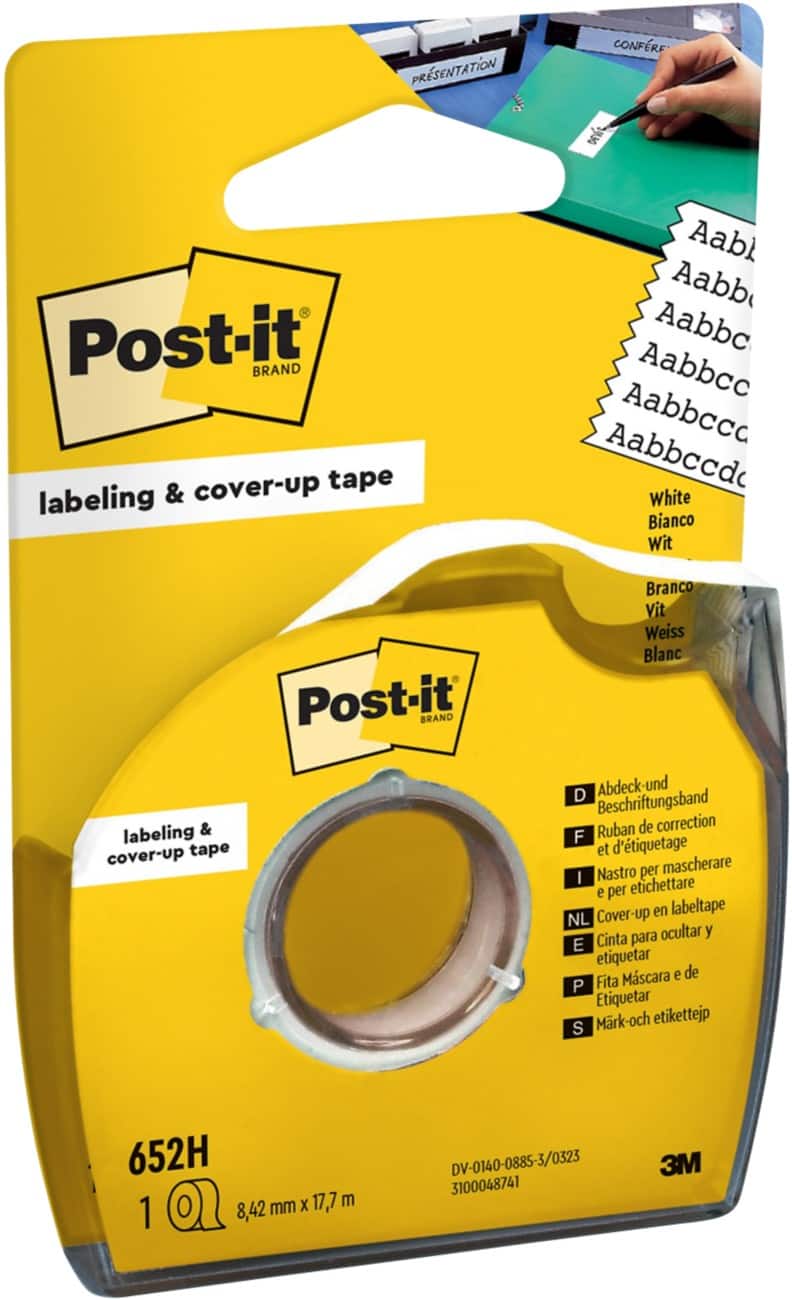 Post-it Correctietape 652H Wit 8,4 mm x 17,7 m