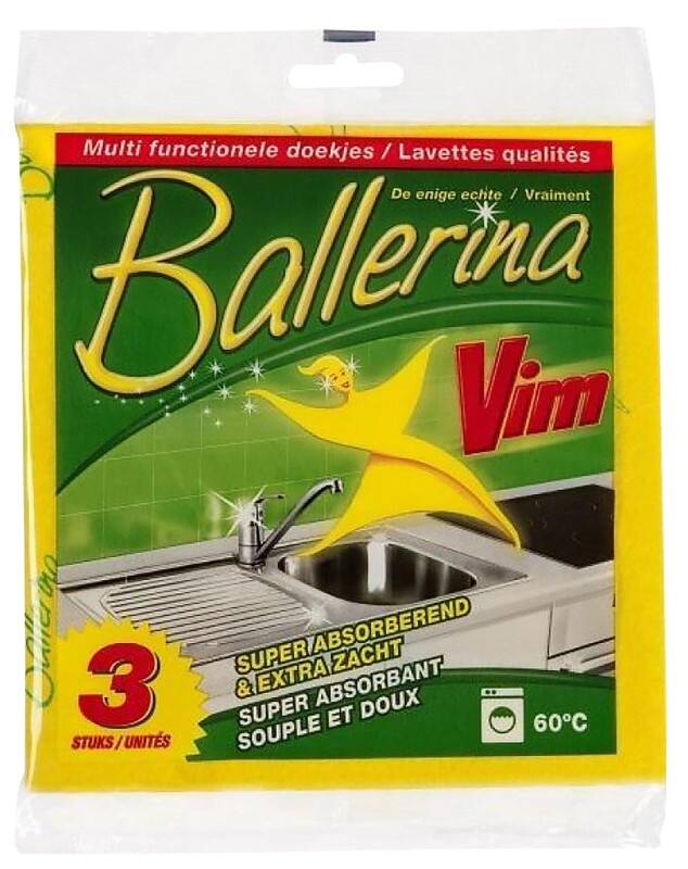 Vim Schoonmaakdoekjes Geel 35 x 35 cm 8006320077007 3 Stuks 