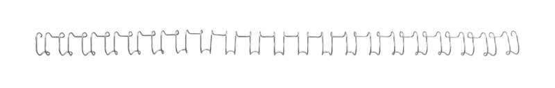 GBC Draadbindruggen CombBind A4 6 mm 55 Vellen Metaal Zilver 100 Stuks