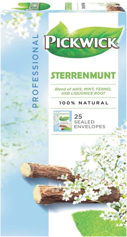 Pickwick Sterrenmunt Thee 25 Stuks à 2 g