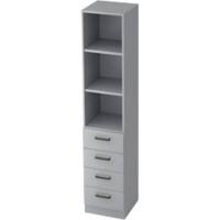 Hammerbacher Future Gemelamineerde spaanplaat Archiefkast 2 Planken 400 x 420 x 2.004 mm Grijs