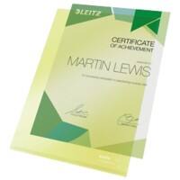 Leitz Super Premium L-map A4 Geel PVC (Polyvinylchloride) 150 Micron 100 Stuks
