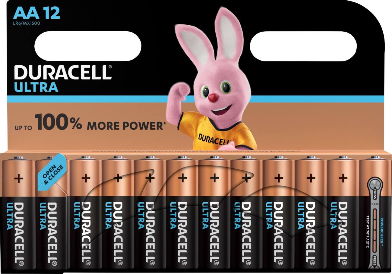 Duracell AA Alkaline Batterijen Ultra Power MX1500 LR6 1,5V 12 stuks