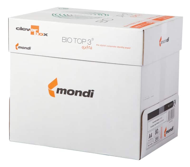 Bio Top 3 Extra Cleverbox A4 Kopieerpapier Wit 80 g/m² Mat 2500 Vellen