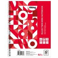 Office Depot A5+ Spiraalblokken, Gelinieerd, Microperforatie, 5 Stuks à 80 vellen