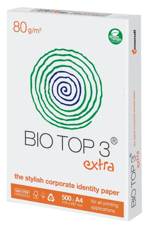 Bio Top 3 A4 Kopieerpapier Wit 80 g/m² Mat 500 Vellen