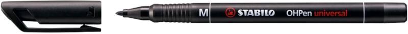 STABILO OHPen universal Overheadmarker 1,0 mm Naaldpunt Zwart 843-46