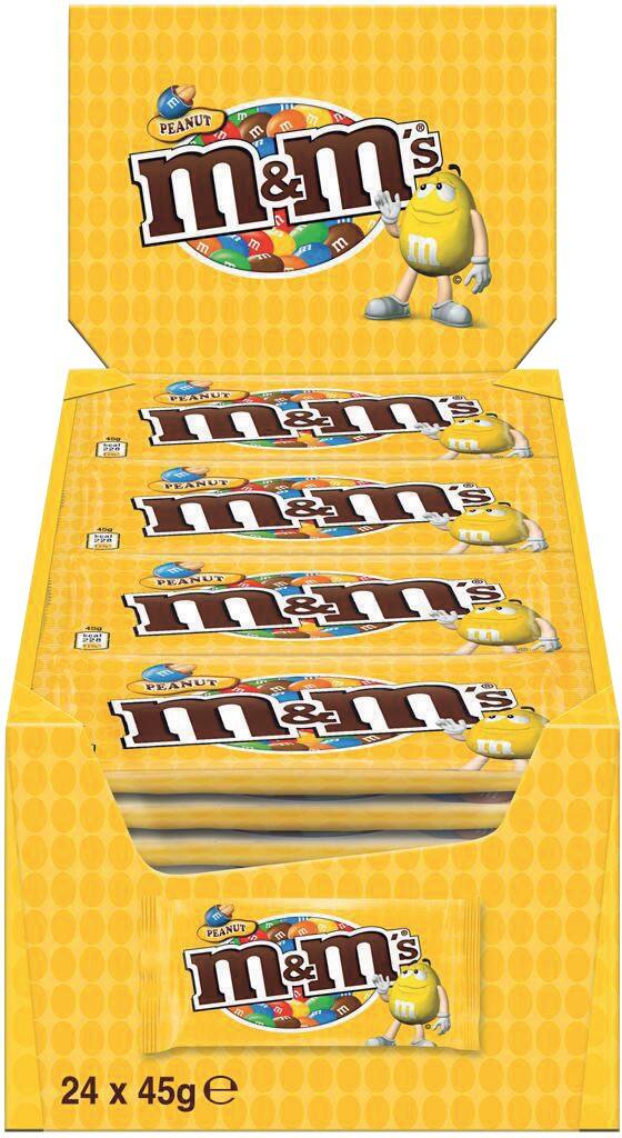M&M Chocolade Pinda 24 Stuks à 45 g