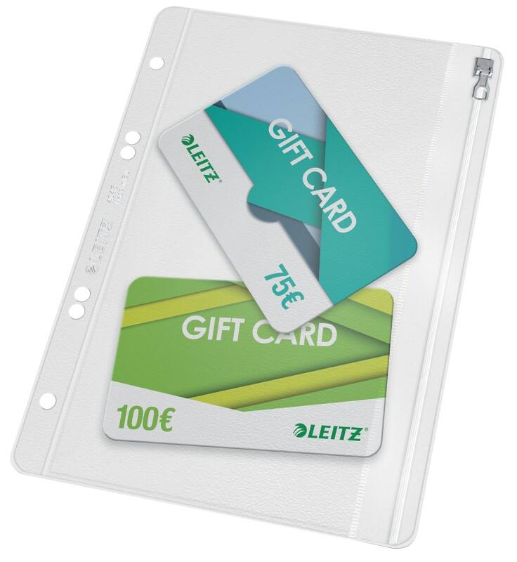 Leitz Map 4040 A5 Ritssluiting PVC (Polyvinylchloride) 6 15,5 (B) x 21 (D) x 21 (H) cm Transparant