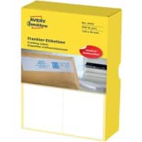 Avery Frankeeretiketten 3442 Klevend Wit 138 x 48 mm 250 Vellen à 2 Etiketten