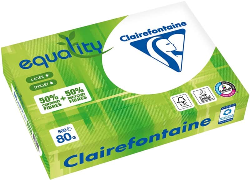 Clairefontaine Equality A4 Kopieerpapier Wit 80 g/m² Glad 500 Vellen