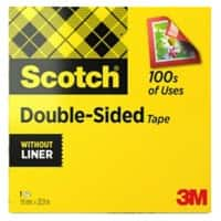 Scotch Dubbelzijdige Tape Transparant Plakband Zonder schutlaag 19 mm x 33 m