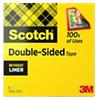 Scotch Dubbelzijdige Tape Transparant Plakband Zonder schutlaag 19 mm x 33 m
