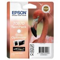 Epson T0870 Origineel Inktcartridge C13T08704010 Glans Optimizer Duopack 2 Stuks