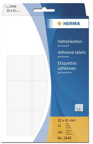 HERMA Etiketten 2440 32 Vellen à 12 Etiketten