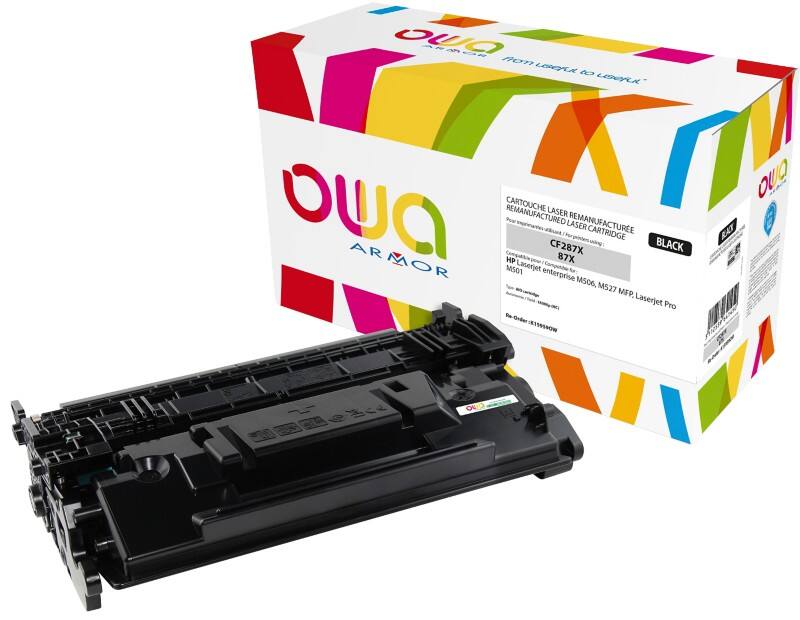 OWA 87X Compatibel HP Tonercartridge CF287X Zwart