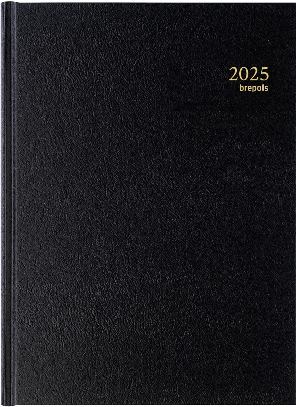 Brepols bremax agenda 2025 speciaal 1 dag per pagina duits, frans, engels, italiaans, spaans, nederlands zwart 0. 001. 1345. 01. 6. 0