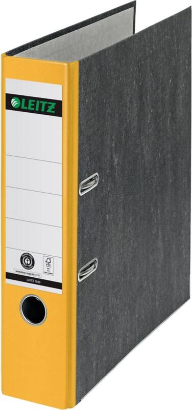 Leitz 180° Breed Ordner A4 82 mm Geel 2 Ringen 1080 Wolkenmarmer Staand Gerecycled