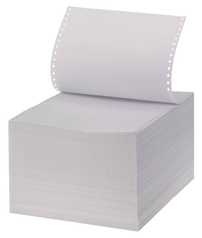 Viking Computer-kettingpapier A4+ Geperforeerd 60 g/m² Wit 2000 Vellen