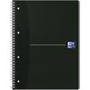 OXFORD Office Essentials Notitieboek A4+ Geruit Spiraal gebonden Karton Zwart Geperforeerd 140 Pagina's