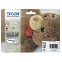 Epson T0615 Origineel Inktcartridge C13T06154010 Zwart, cyaan, magenta, geel Multipack 4 Stuks