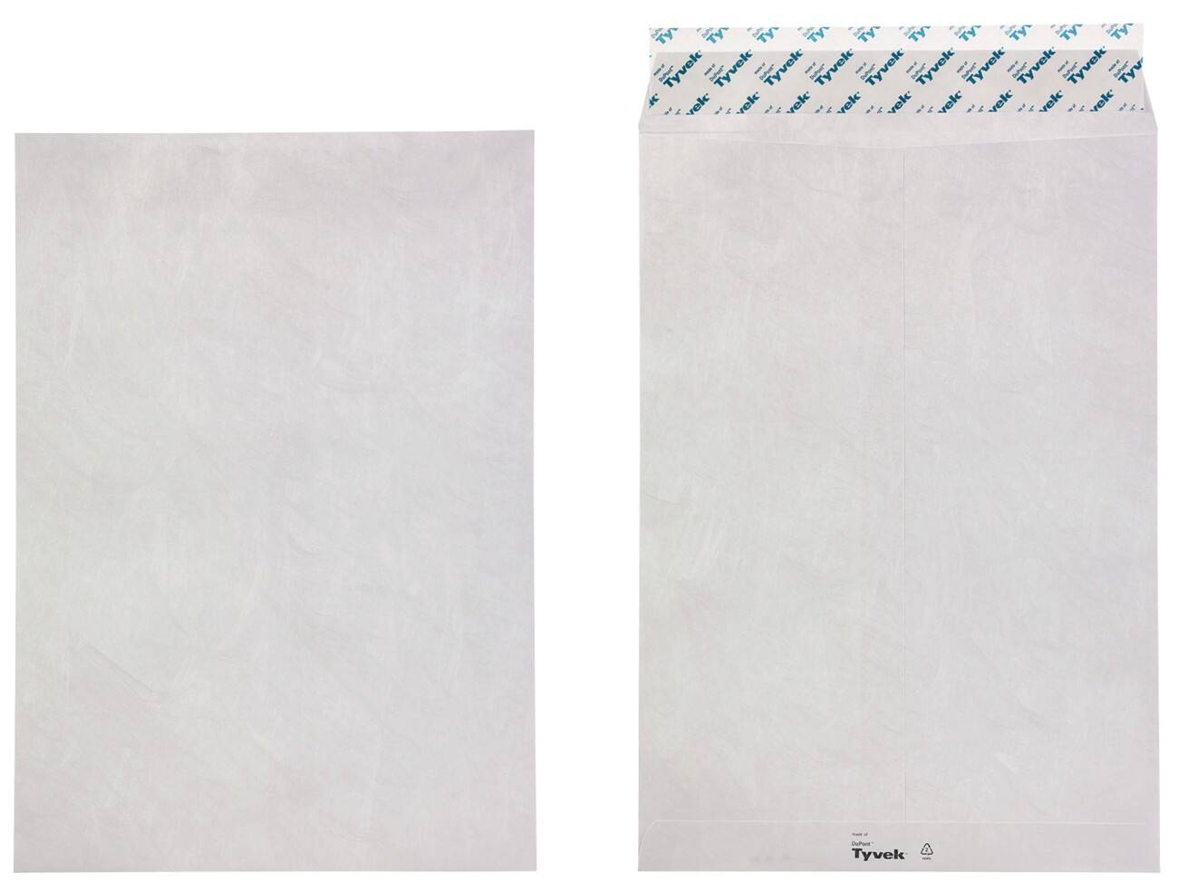 Tyvek Enveloppen C4 54 g/m² Wit Zonder Venster Kleefstrip 229 x 324 mm 20 Stuks