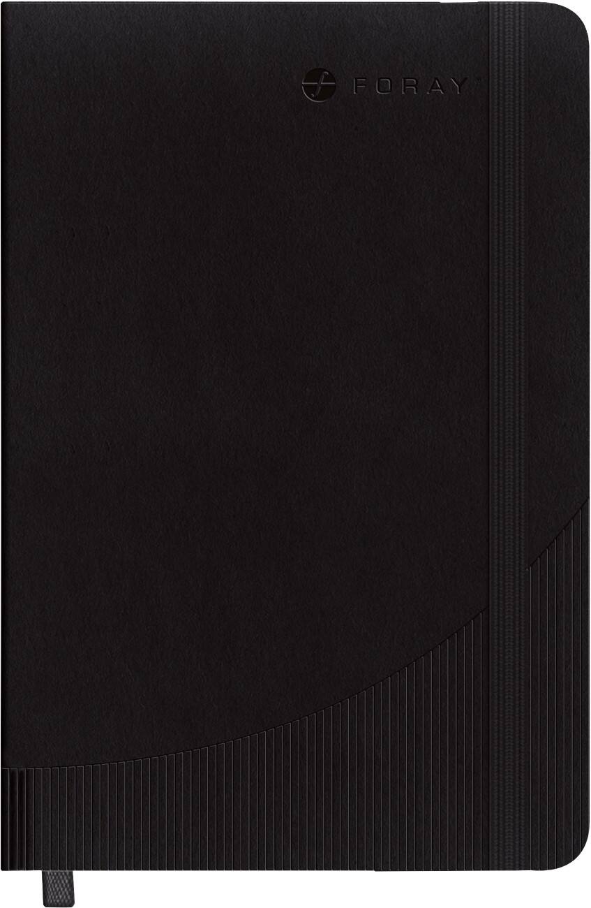 Foray Classic A4 Notitieboek Softcover Zwart Geruit 80 vellen