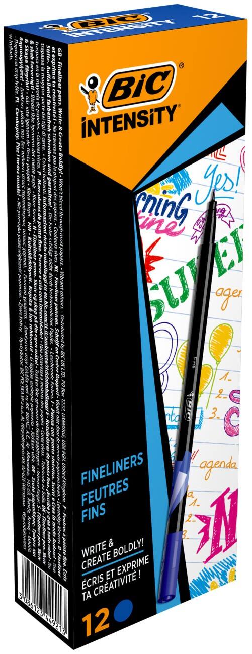 BIC Intensity Fineliners 0.4 mm Blauw 12 Stuks