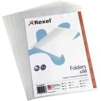 Rexel L-map A4 Transparant PVC (Polyvinylchloride) 140 Micron 50 Stuks