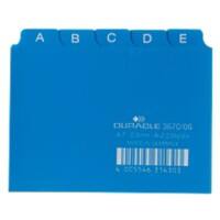 DURABLE 367006 Plastic scheidingstabbladen Blauw A7 Plastic 10,5 x 7,4 cm 25 Stuks