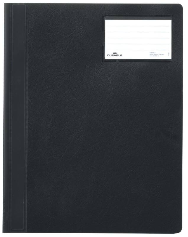 DURABLE Snelhechters Opaak A4 Zwart Polyvinylchloride (PVC) Transparante voorpagina 28 x 32,8 cm