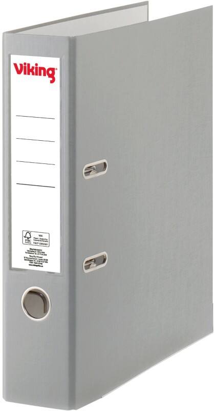 Viking Breed Ordner A4 75 mm Grijs 2 Ringen Kunststof Mat Staand