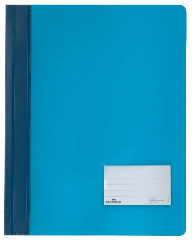 DURABLE Snelhechters Duralux A4 Transparant blauw Polyvinylchloride (PVC) 28 x 33,2 cm
