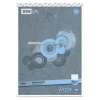 Ursus Style Notitieblok A4 Geruit Geniet Papier Grijs Geperforeerd  100 Pagina's 50 Vellen
