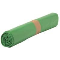 Vuilniszakken 50 l Groen PE (polyetheen) 35 Micron 500 Stuks