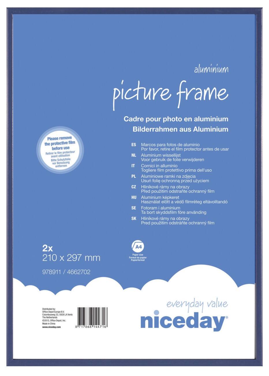 Niceday Aluminium Frame Blauw 297 x 210 mm