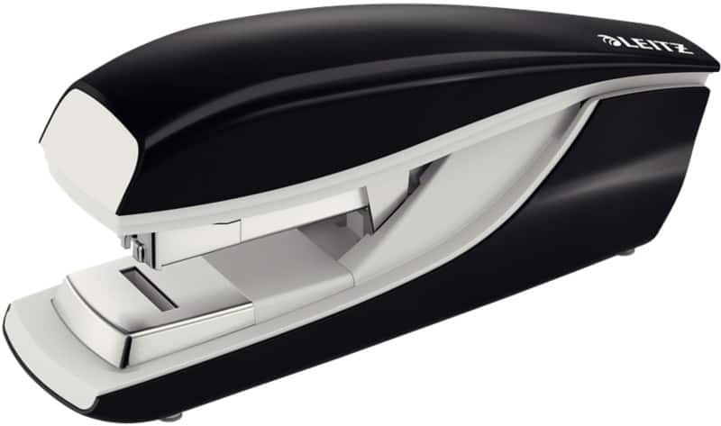 Leitz NeXXt Flat Clinch nietmachine 5523 Halve strip 40 Vellen Zwart 24/8, 26/8 Kunststof, Metaal