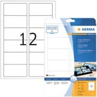 HERMA Etiketten 4906 Klevend A4 Wit 88,9 x 46,6 mm  25 Vellen à 12 Etiketten