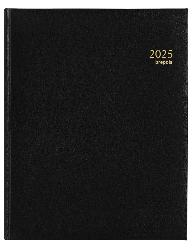 Brepols Concorde Lima Agenda 2026 A4 1 Week per 2 pagina's Duits, Engels, Frans, Italiaans, Nederlands, Spaans Zwart 0,240,1256,01,6,0