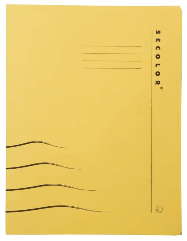 Djois Clipmap Secolor A4 Geel Karton 25 x 31 cm