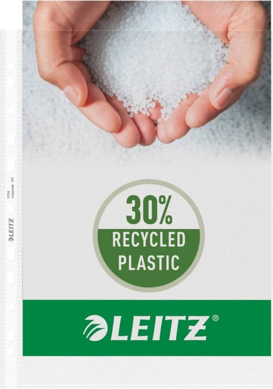 Leitz Showtas A4 Generfd Transparant 100 micron PP (Polypropeen) Boven 11 Gaten 4704