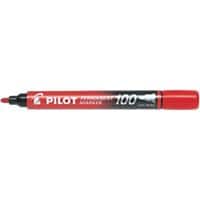 Pilot Super Grip 100 permanentmarker fijn fonde punt 1 mm rood