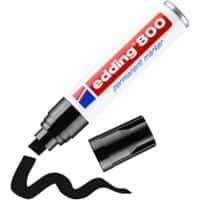 edding 800 Permanent marker Extra breed Beitelpunt 12 mm Zwart Navulbaar