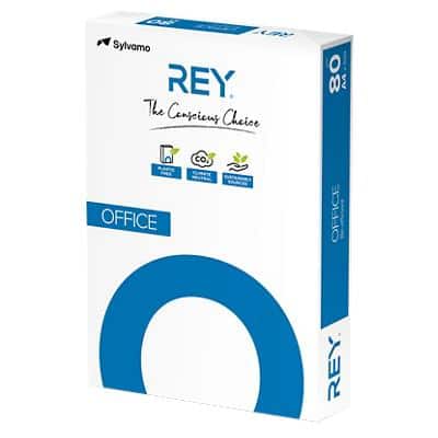 Rey Office A4 Kopieerpapier Wit 80 g/m² Glad 500 Vellen