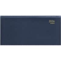 Brepols Breprint Lima Zakagenda 2026 1 Week per 2 pagina's Duits, Engels, Frans, Nederlands, Spaans, Italiaans Blauw 0,074,1255,06,6,0