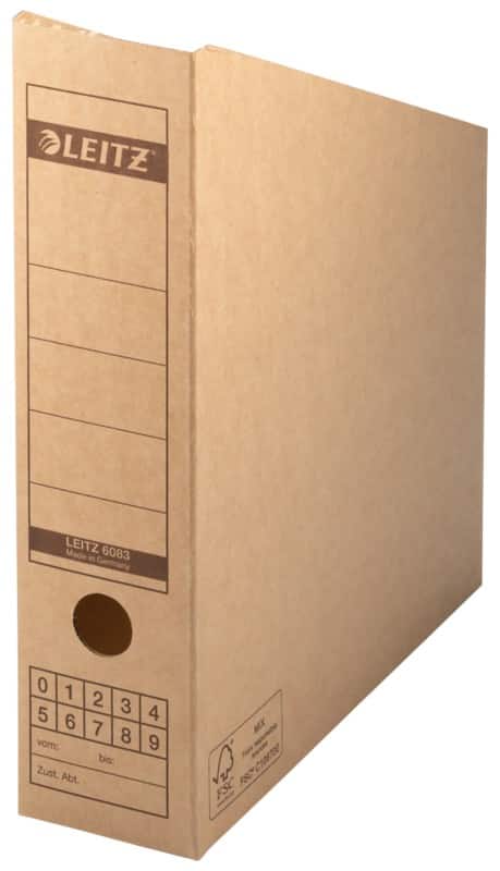 Leitz Premium Archief tijdschriftencassette 6083 700 vel A4 naturel karton 8 x 27 x 32,5 cm