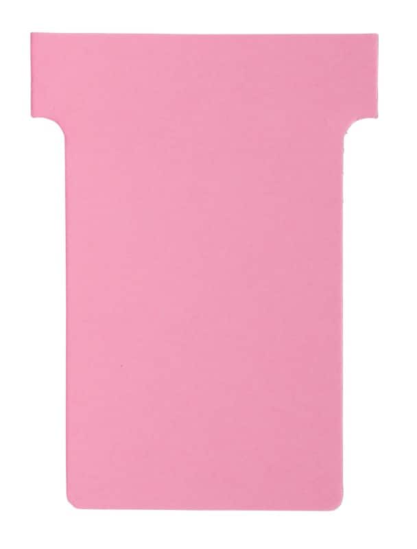 Nobo T-kaartjes Maat 2 Roze 6 x 8,5 cm 100 Stuks
