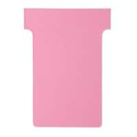 Nobo T-kaartjes Maat 2 Roze 6 x 8,5 cm 100 Stuks